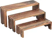 3 Tier Wooden Display Riser Stand,Wooden Simple Storage Rack,Dessert Cupcake Display Rack, Home 3 Layer Aromatherapy Cosmetics Storage Rack,Display Rack Stand Perfume Holder