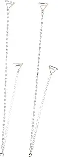 [TOGEVAL] Rhinstone Bra Straps 35-48cm Underwear Shoulder Straps Easy Hook and Chain