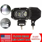 6D 4inch 48W Cube LED Work Light Bar Pod Flush Mount Flood Driving Lamp 12V~
