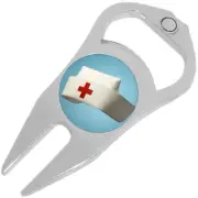 Nurse Hat Golf Ball Marker Divot Repair Tool Bottle Opener