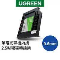 在飛比找蝦皮商城優惠-【綠聯】 9.5mm筆電光碟機內接2.5吋硬碟轉接架