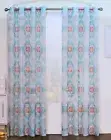 Mirabelle Multicolor Sheer Grommet Window Curtain Panel - 50"x84"