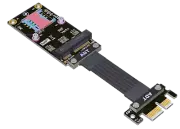 PCIe 4.0 X1 To MINI PCIe Extension Cable Support Wireless Network Card