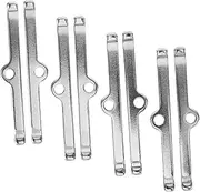 Zerodeko 4pcs Engine Valve Cover Spreader Bars Kit Chrome Durable Design for Sbc Engines Valve Cover Hold Down Tabs