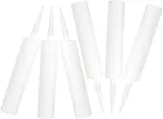 6Pcs Reusable Caulk Tubes Portable and Refillable Sealant Caulk Tubes for Flexible Application and Convenient Use
