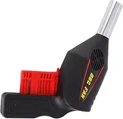 NOLITOY Portable Hand Press Manual Bbq Fan Air Blower Handheld Tool for Quick for Outdoor Camping Picnic and Barbecue Comfortable Grip for Easy Use Black