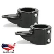 2 - DOM Clamp w/ Vertical Tab For Mounting Light Whip On 2" Roll Bar Tube