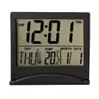 Electronic Clock Ultra-thin Travel With Date And Temperature Alarm Clock New 1 X