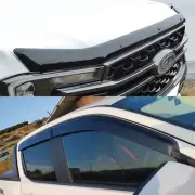 Bonnet Protector +Injection Weathershields For Ford Ranger Next-Gen 2022 - 2025