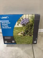 Orbit Metal Impact Lawn Sprinkler on Plastic Wheeled Base. NEW!!