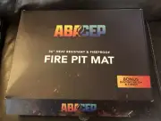 Fire Pit Mat 36” Heat Resistant & Fireproof w/bonus basting brush and tongs