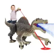 Remote Light Control Dinosaur Toys for Boys, Upgraded Remote Control Dinosaur wi