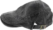 [OATIPHO] Fashionable News Boy Cap Beret Hat Women Men Lightweight Vintage Black Daily Accessory