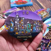 在飛比找蝦皮商城精選優惠-台灣新百利#香港冰箱貼旅游創意磁性貼地方特色地標建筑立體浮雕
