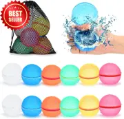 Reusable Self-Sealing Water Balloons Quick Fill Silicone for Kids Outdoor Fun