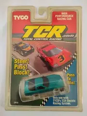 NIP TYCO MATTEL TCR NARROW CHASSIC '91/92 '90 CORVETTE ZR-1 IN BLU/GRN METALLIC