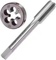 1/2-28 (1/2X28) TPI Tap and Die Set UNEF HSS Right Hand