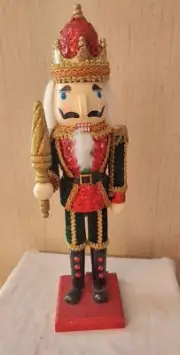 Red Green Gold Nutcracker Christmas Royal King Sequins