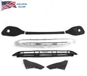 For 2021- 23 MB GLA 250 front bumper lower side grille valance panel molding 7pc