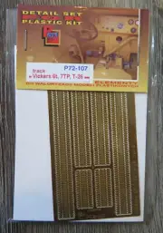 1:72 scale Model Detail set Vickers 6t, 7TP, T-26 Track P72-107 Tank