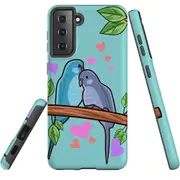 For Samsung Galaxy S22+ Plus Case, Armour Cover, Birds In Love