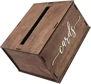 SECFOU Wooden Wedding Card Box Decorative Display Box for Graduation Birthday Wedding Cards