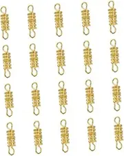 Hohopeti 5 100pcs Clasps for Bbracelet Screw Type Clasp Necklace Clasp Safety Screw Lock Jewelry Necklaces Pendant Clasp Fasteners Chain Jewerly Clasps Copper Screws Tie Buckle Golden