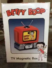 Collectible Betty Boop Ceramic TV Magnetic Trinket Box Limited Edition New Box