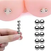 SAHOOSAFETY Nipple clamps, breast clamps, 10 magnetic balls, powerful magnetic clitoris clamps, flirting accessories, SM sex toys for men and women