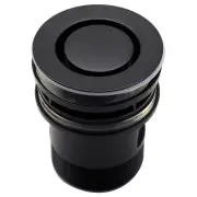 32mm Basin Pop Down Brass Plug &amp; Waste, Matte Black