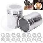 Sugar Cocoa Coffee Shaker Flour Duster Chocolate Powder 16pcs Decor Stencils