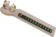 Xvilmaun Temporary Parking Number Plate, Phone Number Card for Temporary Parking, PVC Soft Adhesive Parking Card, Car Accessories, Move the Car Phone Holder, Movable Car Number Plate