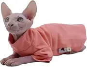 Sphynx Cat Clothes Warm Comfort Stretch Hairless Cat Clothes for Devon Rex, Cornish,Peterbald and Small Cats and Dogs (Medium)
