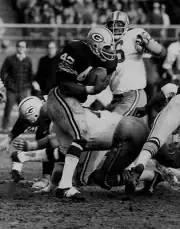 Running back John Brockington Green Bay Packers 1972 in Green Bay,- Old Photo