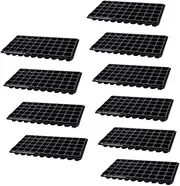 ANDRESLAD 10Pcs Cell Germination Tray Starter Trays for Seedlings Optimal Ventilation Design for Vegetable Flower Planting Sturdy Material for Home Greenhouse