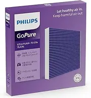 Philips DC215X1 Premium Air Conditioner Filter, 4-Layer Filter with Activated Carbon, Compatible with PM2.5, Deodorizing, Antibacterial, Mildew, Pollen, Antivirus, Replacement, 1 Piece