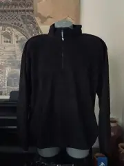 Colorado Clothing Black Classic Sport Fleece Quarter-Zip Men’s Pullover-Size XL