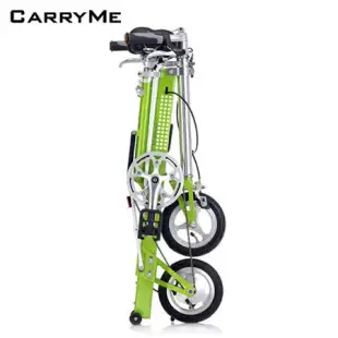 CarryMe SD 8吋充氣胎單速鋁合金折疊車-綠茶青