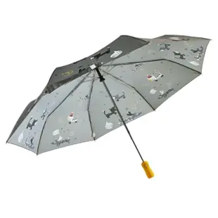 【rainstory】雪靴貓-灰抗UV雙人自動傘
