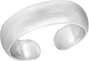 [AeraVida] Simply Stylish Matte Satin Finish .925 Sterling Silver Toe Ring or Pinky Ring