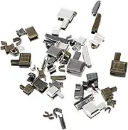 LIGHTAOTAO DIY Zipper Repair Kit Australia 24 Set Metal Zipper Pulls Fix Locks Stop for Clothing Bag Repair