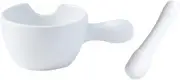 Pestle and Mortar Set White Ceramic Mortar and Pestle Set Grinding Bowl, a Perfect Pill Crusher, Also Suitable for Crushing Spices, Herbs, Etc Mortar and Pestle