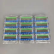 12 Gillette Fusion /ProGlide Plus Razor Blades Cartridges 5 Blades - NWOP