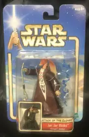 Star Wars Attack of the Clones Jar Jar Binks -Gungan Senator Figure Hasbro 2002