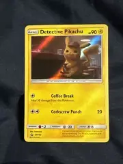 Pokemon SM Promos Detective Pikachu #SM190 Black Star Promo Holo