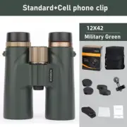 12X42 Binoculars Professional ED Lens Telescope Powerful Long Range BAK4 Prism f