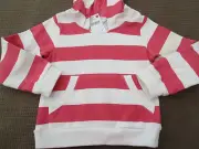 Girls Pumpkin Patch Block Stripe Hoodie fleece top Size 0 1 2 3 4 5 6 BNWT