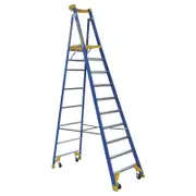 Bailey 10 Step P170-10 Fibreglass Job Station Platform Ladder