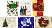 18X SPANISH FELIZ NAVIDAS CHRISTMAS CARDS WITH FOIL ASSORTED W ENVELOPES
