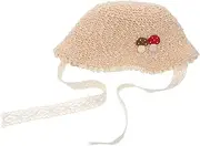 [AKOOSY] Toddler Girls Knit Hat Cute Mushroom Cozy and Warm Baby Beanie Infant Bonnet Newborn Baby Cap Baby Girls Hat Ideal for Winter Fall Beige